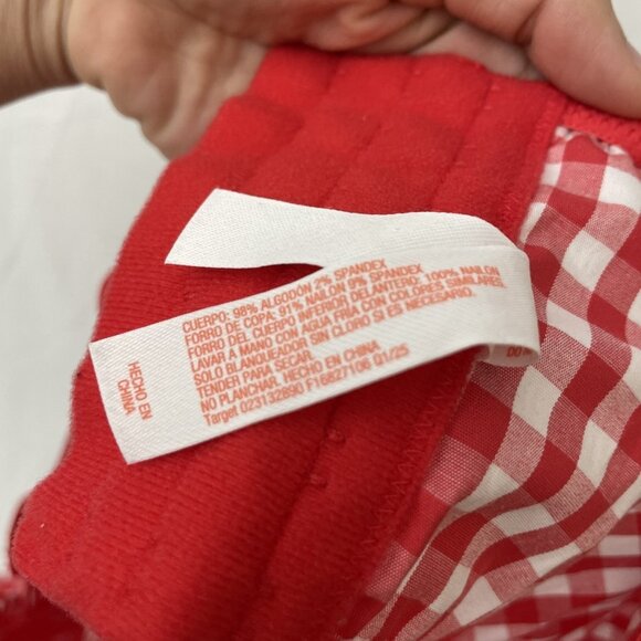 Colsie Bralette Women Size Large Gingham Bustier Crop Top Adjustable Straps NWT - Picture 12 of 12